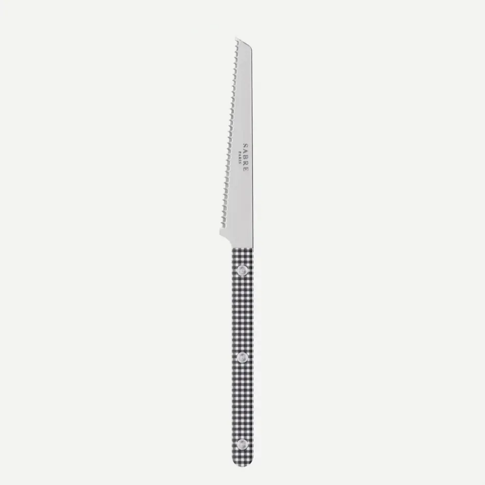Bistrot Gingham Black Tomato Knife 8"1/2