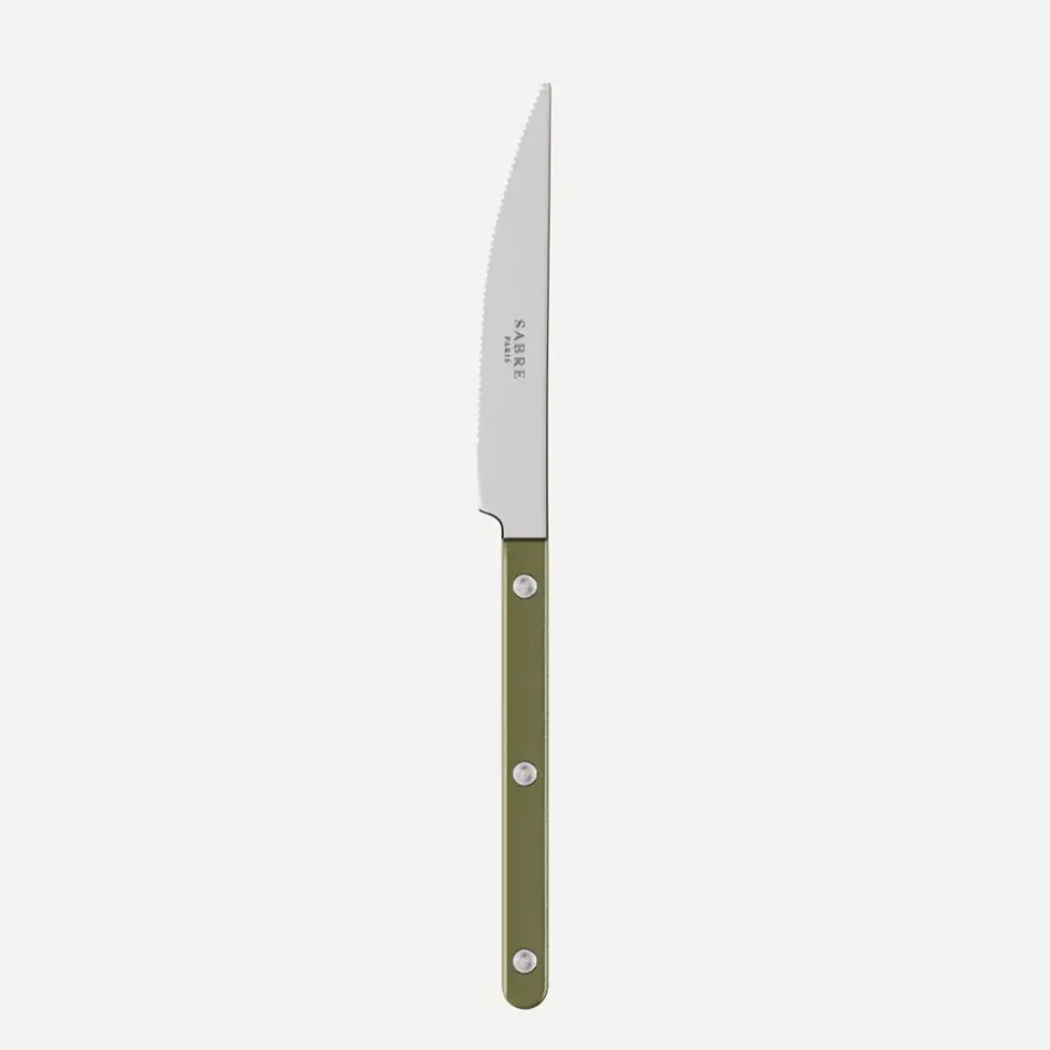 Bistrot Pearly Olive Dinner Knife 9"1/4