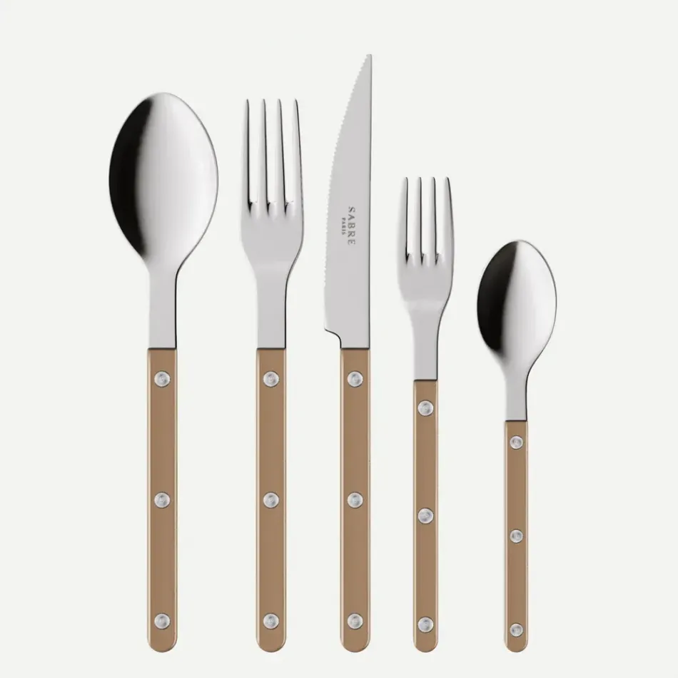 Bistrot Pearly Caramel Flatware