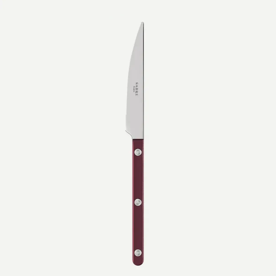 Bistrot Pearly Aubergine Dessert Knife 8"