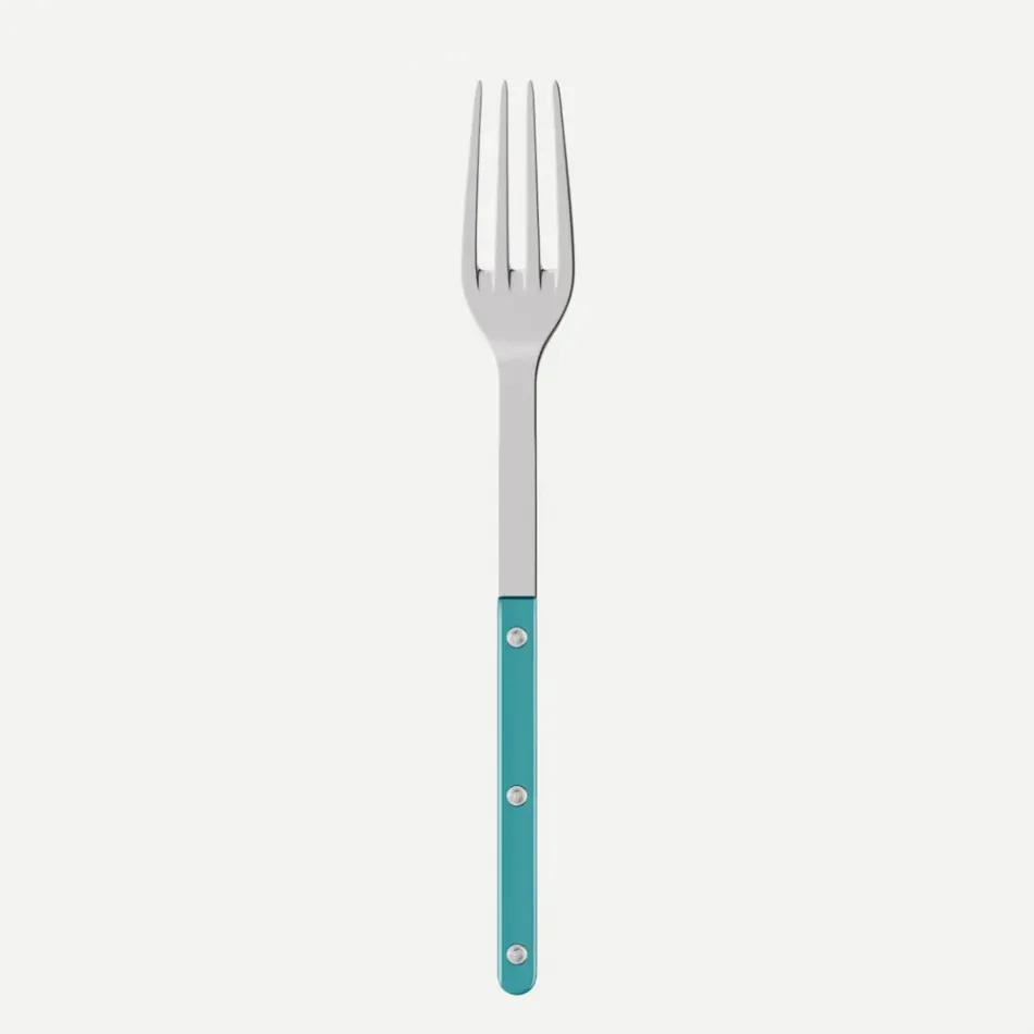 Bistrot Pearly Turquoise Serving Fork 10"1/4