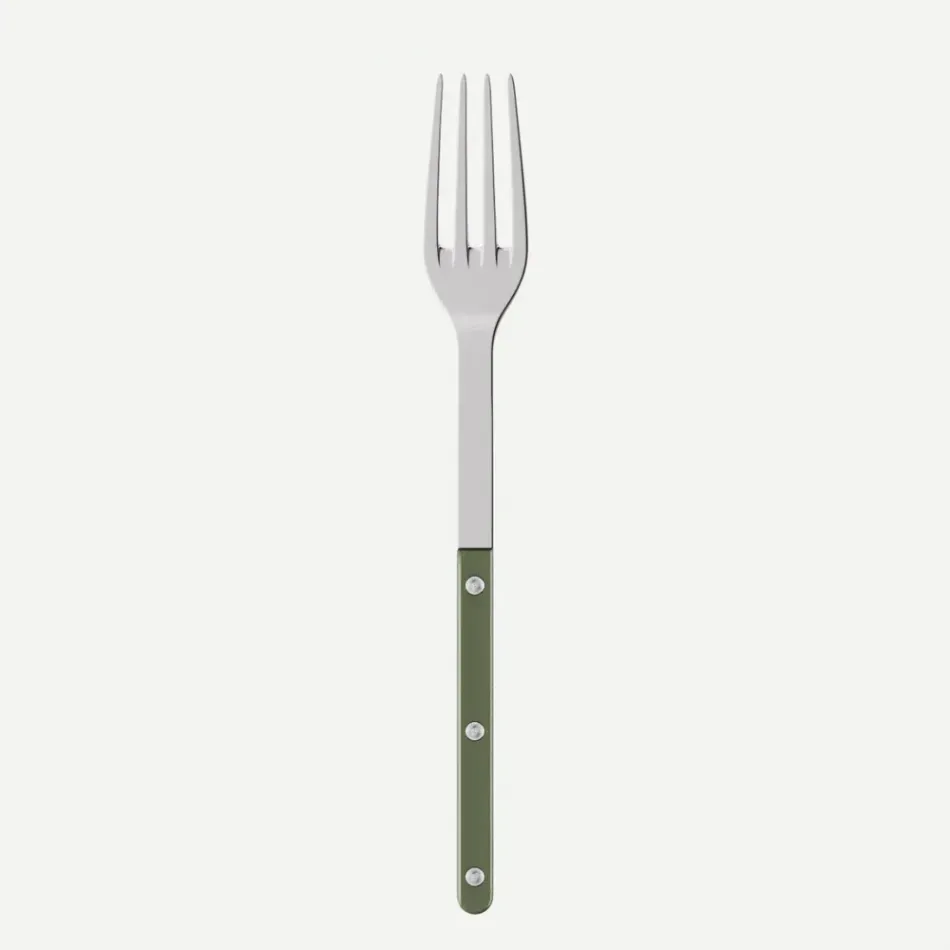 Bistrot Pearly Dark Green Serving Fork 10"1/4