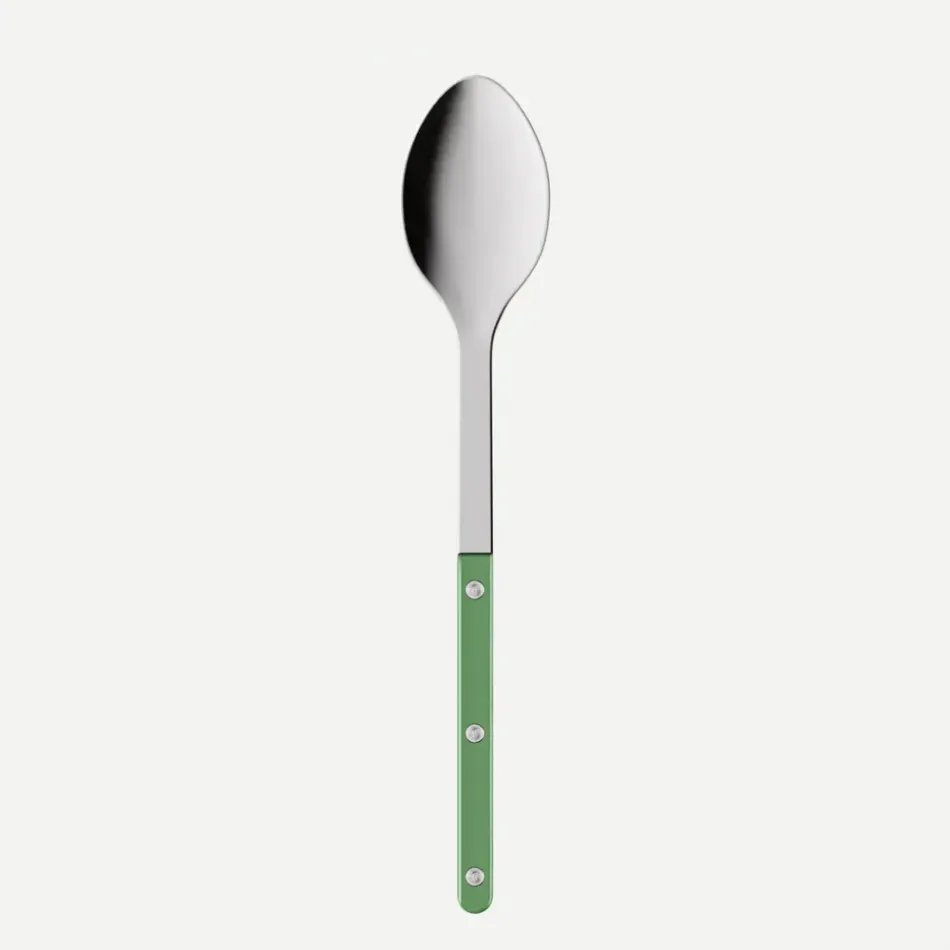 Bistrot Pearly Garden Green Serving Spoon 10"1/4