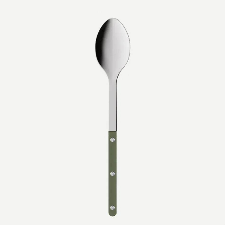 Bistrot Pearly Dark Green Serving Spoon 10"1/4