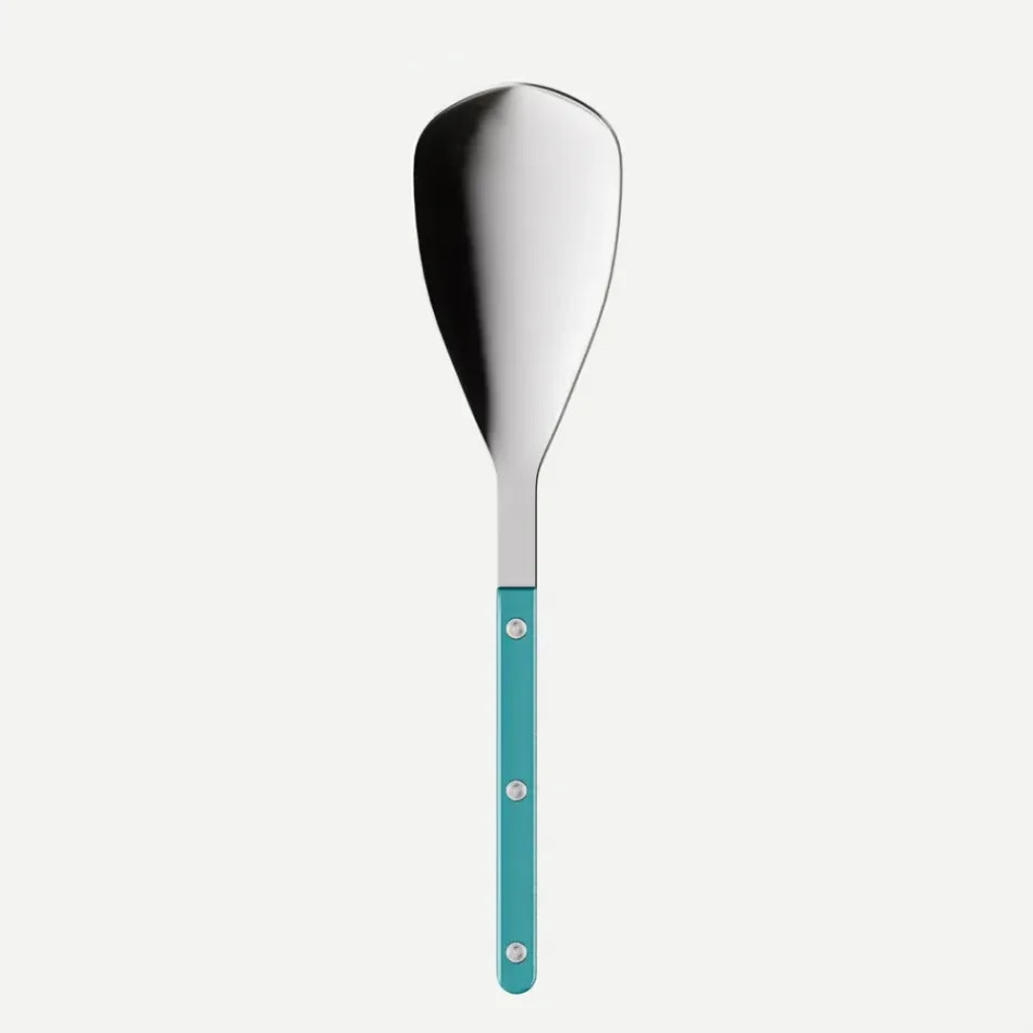 Bistrot Pearly Turquoise Rice Spoon 10"1/4