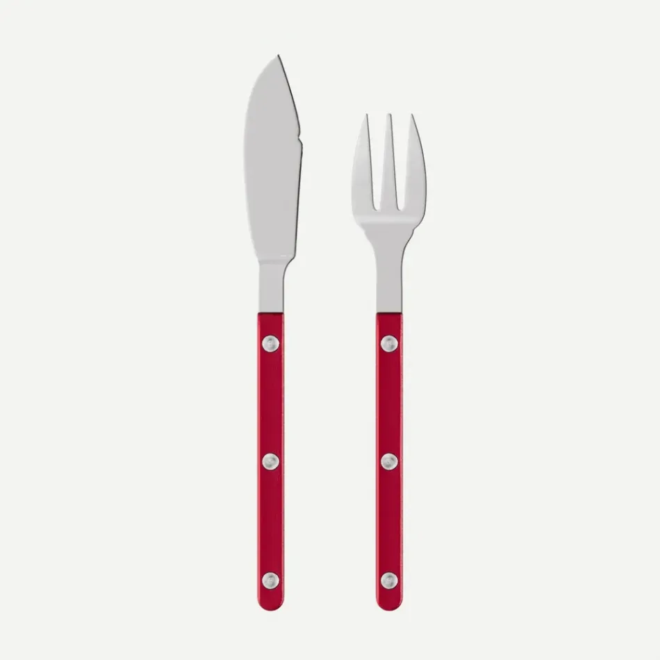 Bistrot Pearly Red Fish Set 8"1/4