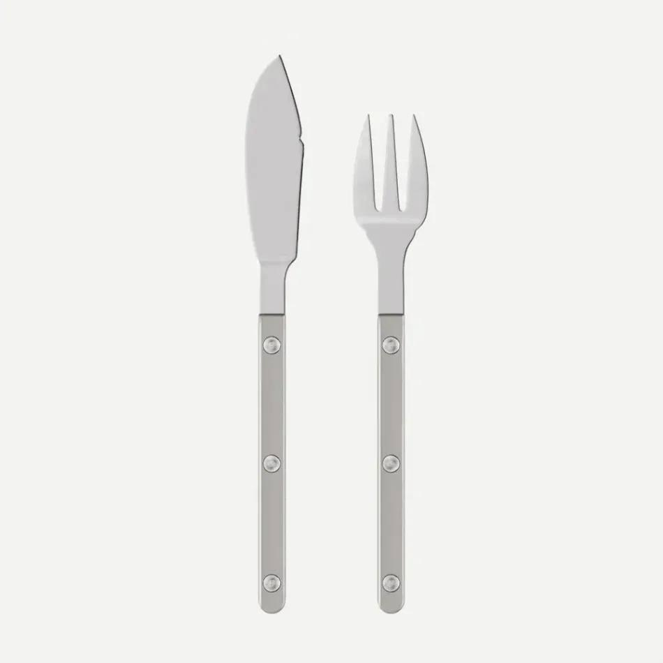 Bistrot Pearly Grey Fish Set 8"1/4