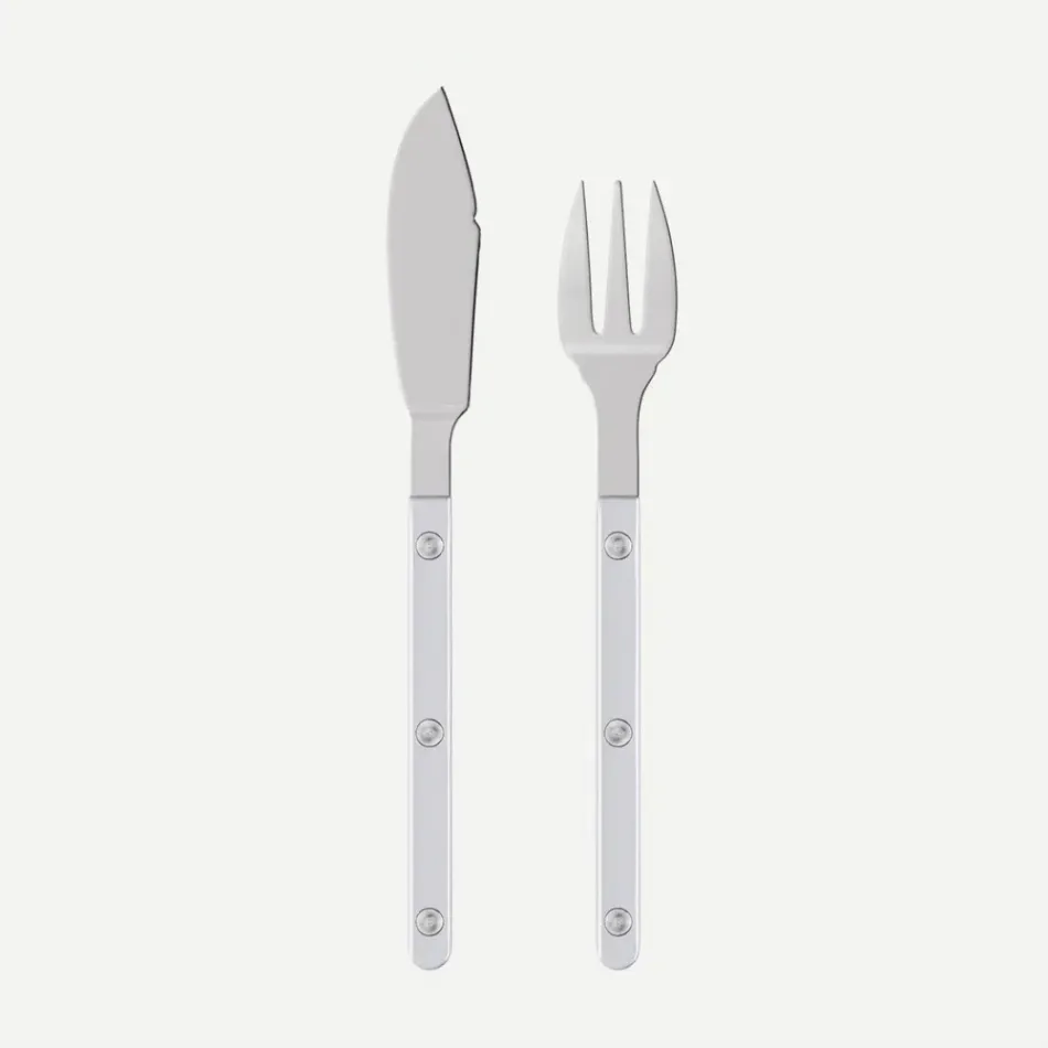 Bistrot Pearly White Fish Set 8"1/4