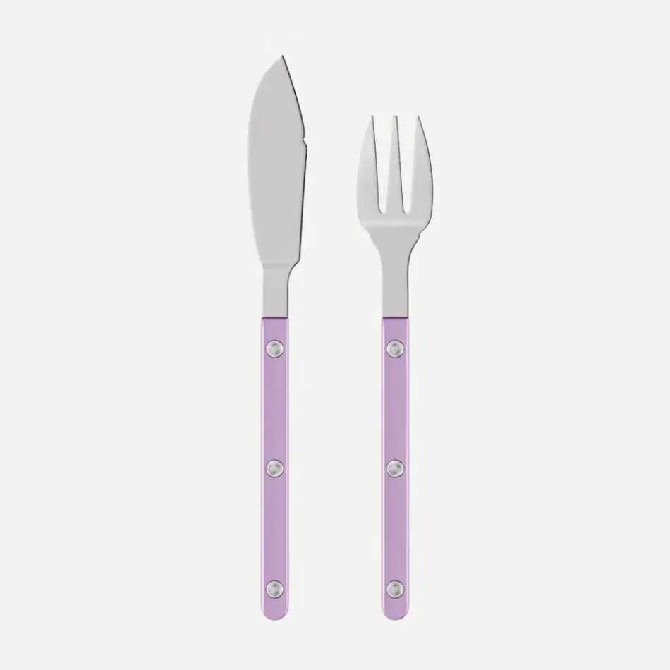 Bistrot Pearly Lilac Fish Set 8"1/4
