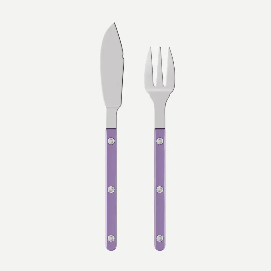Bistrot Pearly Purple Fish Set 8"1/4