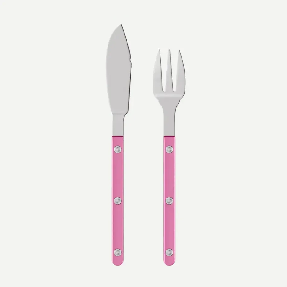 Bistrot Pearly Pink Fish Set 8"1/4