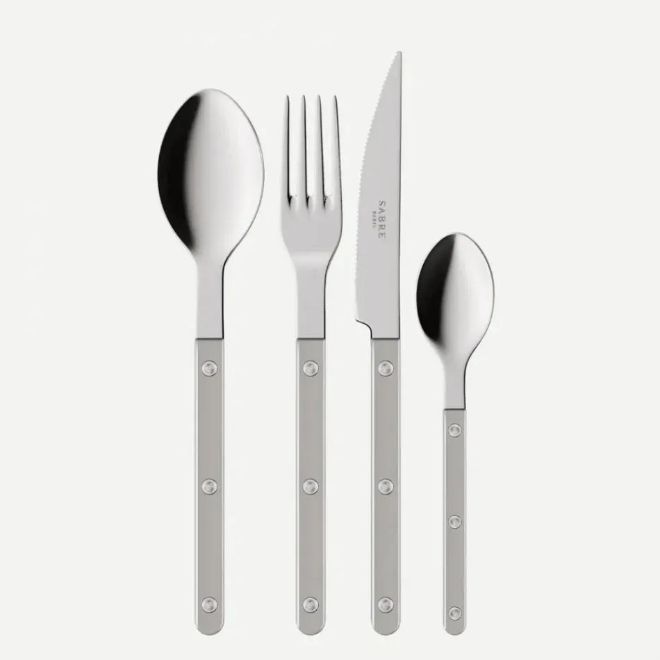 Bistrot Pearly Grey 4 Pieces Cutlery Set 9"1/4
