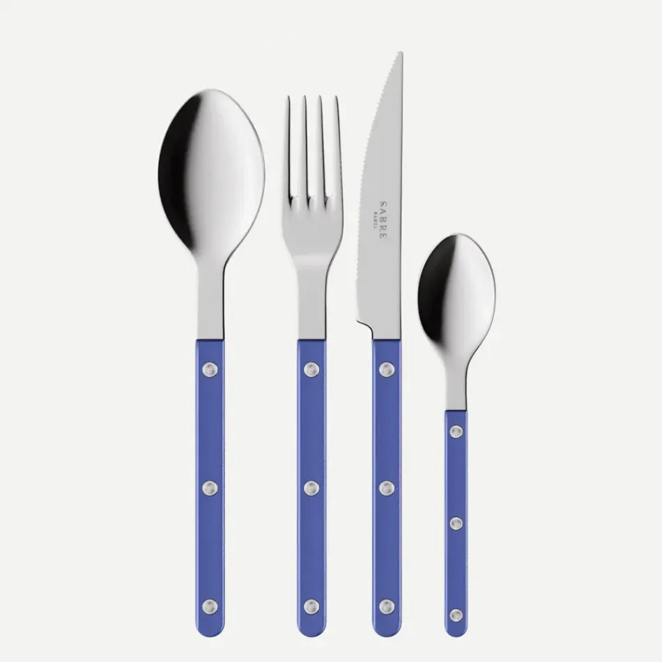 Bistrot Pearly Lapis Blue 4 Pieces Cutlery Set 9"1/4