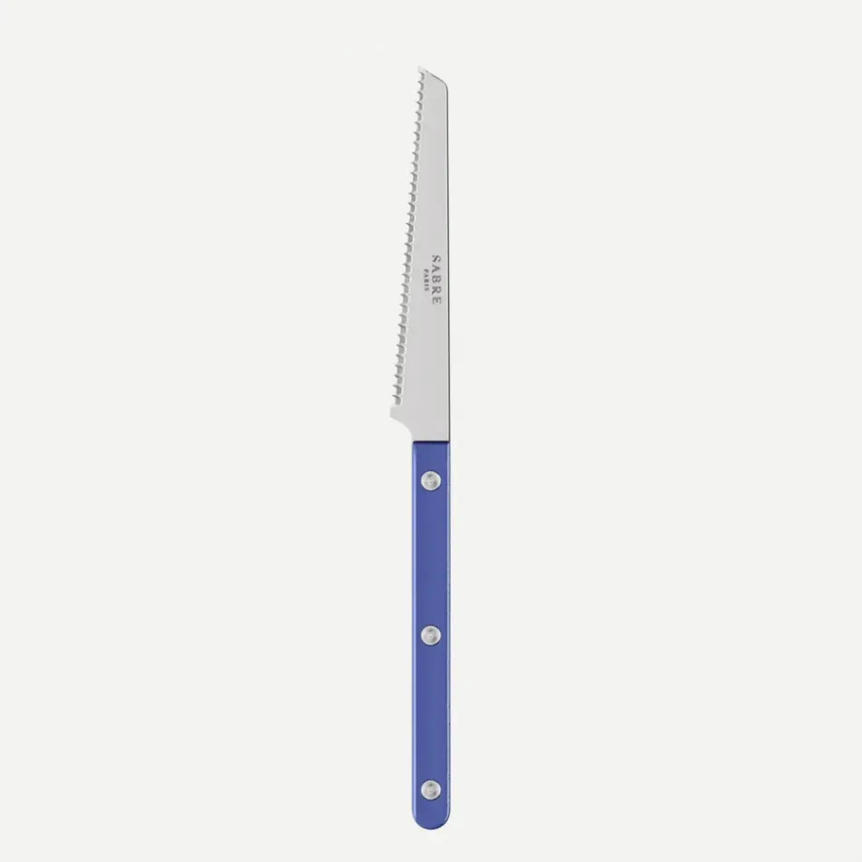 Bistrot Pearly Lapis Blue Tomato Knife 8"1/2