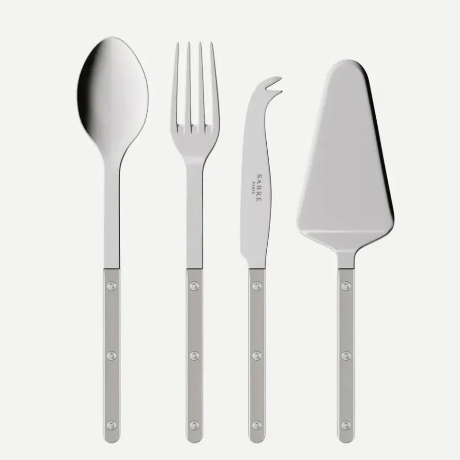 Bistrot Pearly Grey Set Of 4 Bistrot Must-Have Serving Pieces