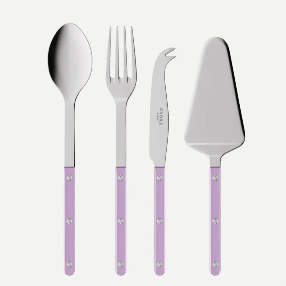 Bistrot Pearly Lilac Set Of 4 Bistrot Must-Have Serving Pieces