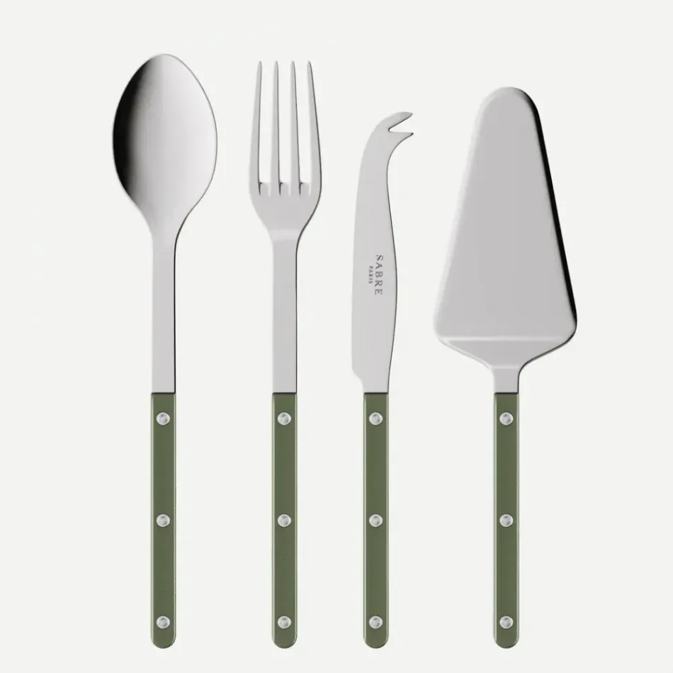 Bistrot Pearly Dark Green Set Of 4 Bistrot Must-Have Serving Pieces