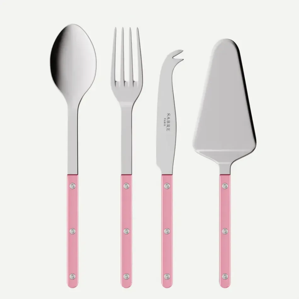 Bistrot Pearly Soft Pink Set Of 4 Bistrot Must-Have Serving Pieces