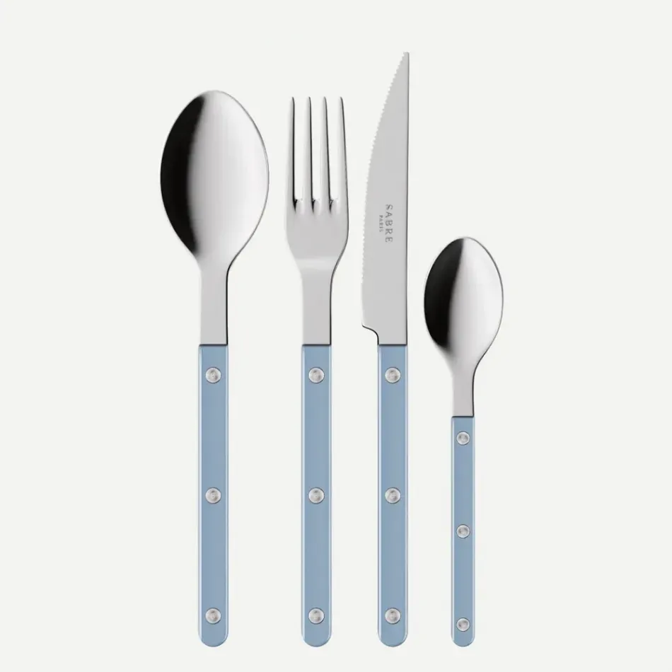 Bistrot Pearly Light Blue 48 Pieces Cutlery Set 9"1/4