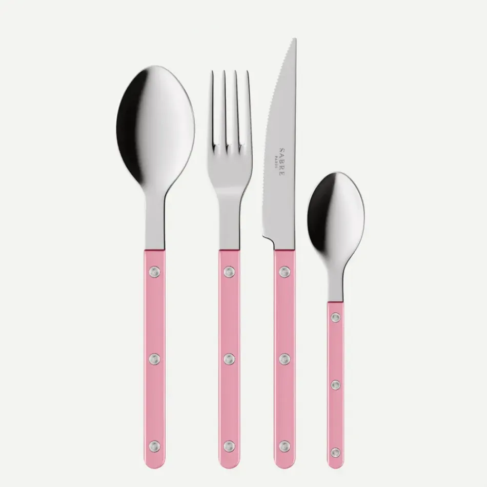 Bistrot Pearly Soft Pink 48 Pieces Cutlery Set 9"1/4