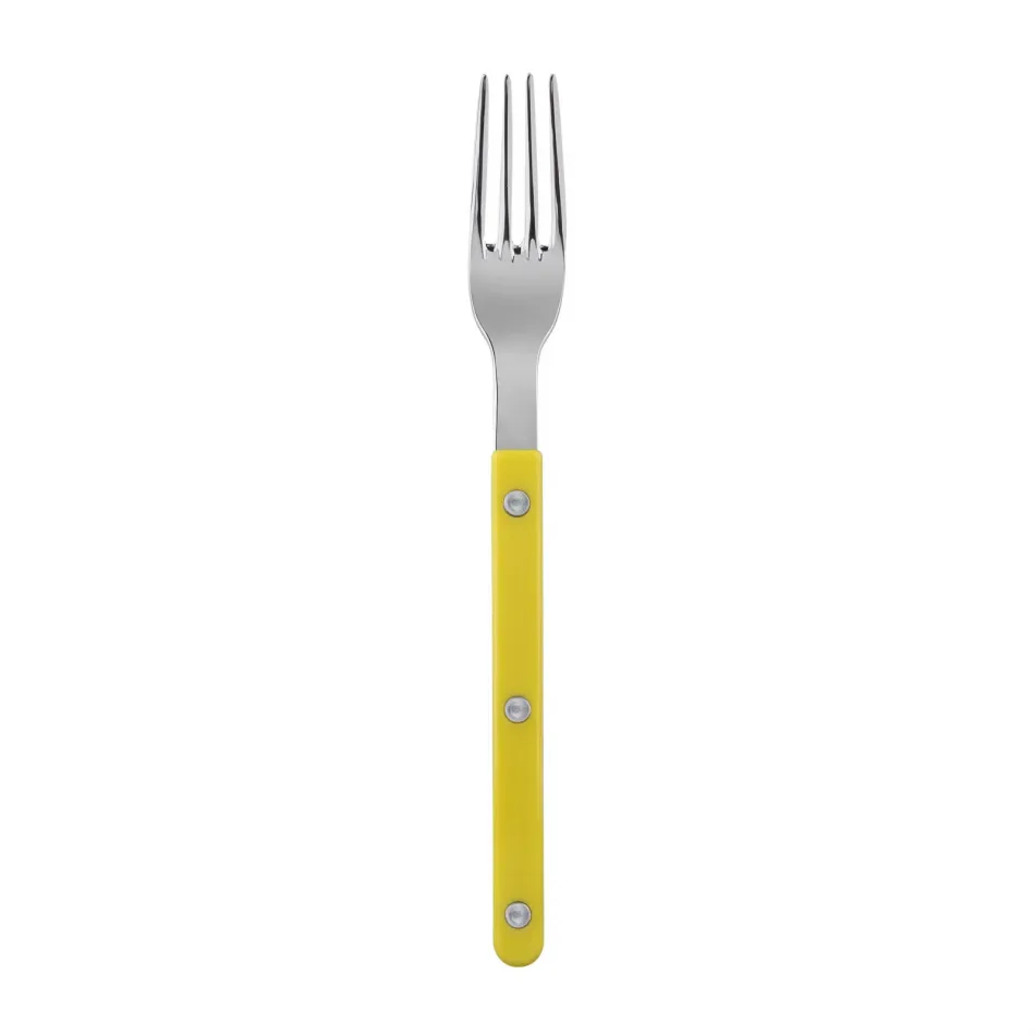 Bistrot Shiny Yellow Dinner Fork 8.5"