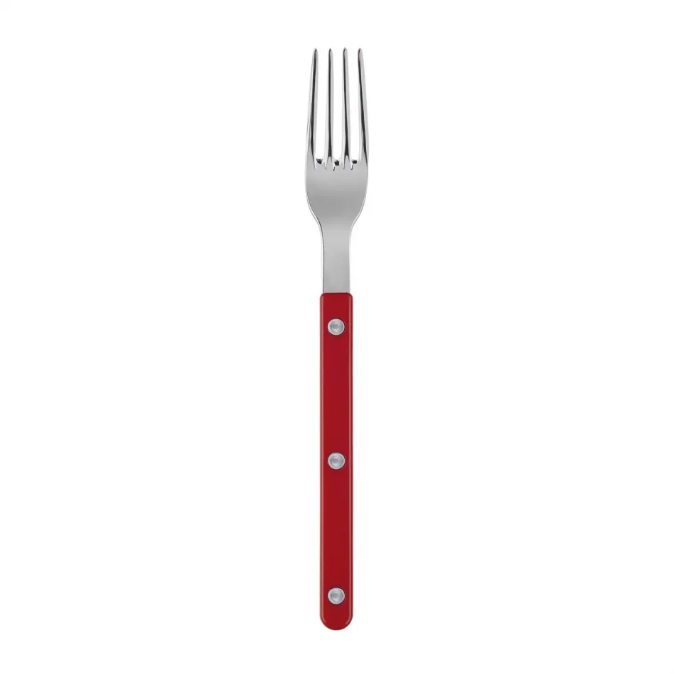 Bistrot Shiny Red Dinner Fork 8.5"