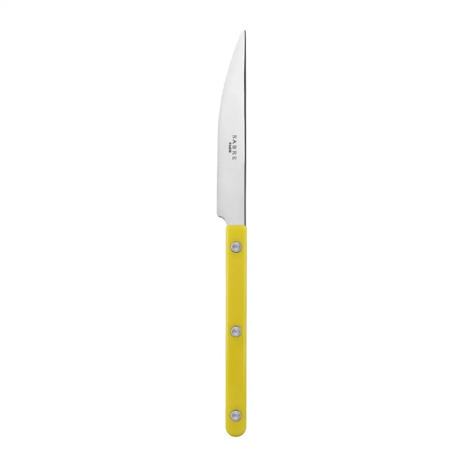 Bistrot Shiny Yellow Dinner Knife 9.25"