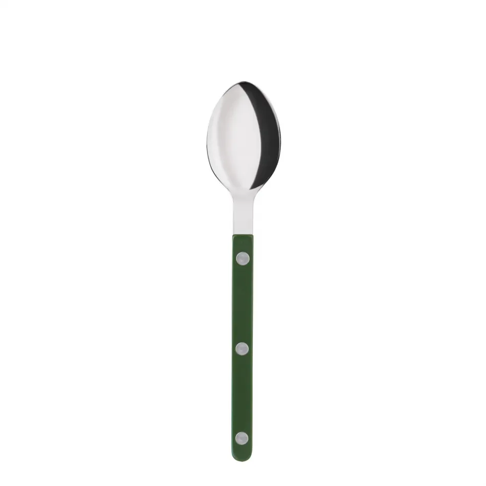 Bistrot Shiny Green Dessert Spoon 7.5"