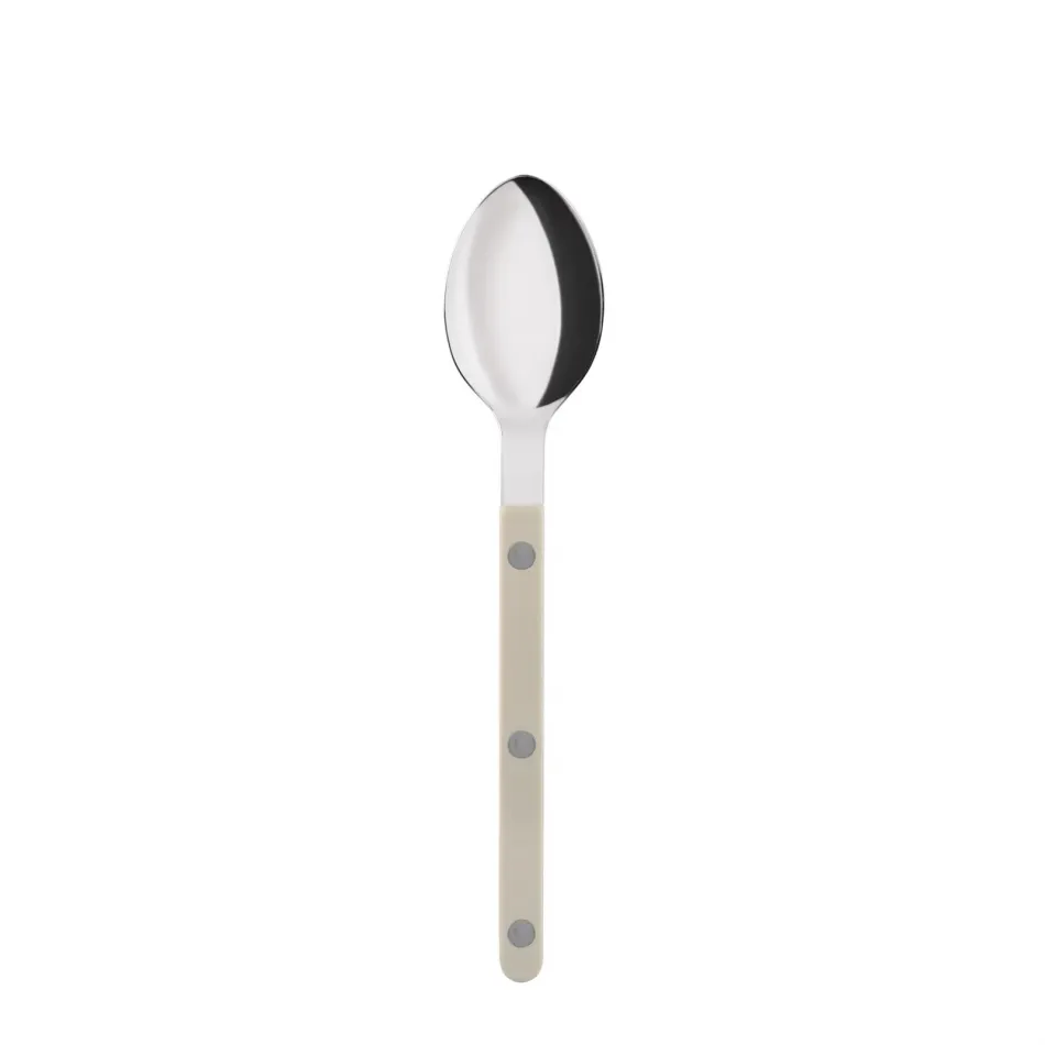 Bistrot Shiny Light Khaki Dessert Spoon 7.5"