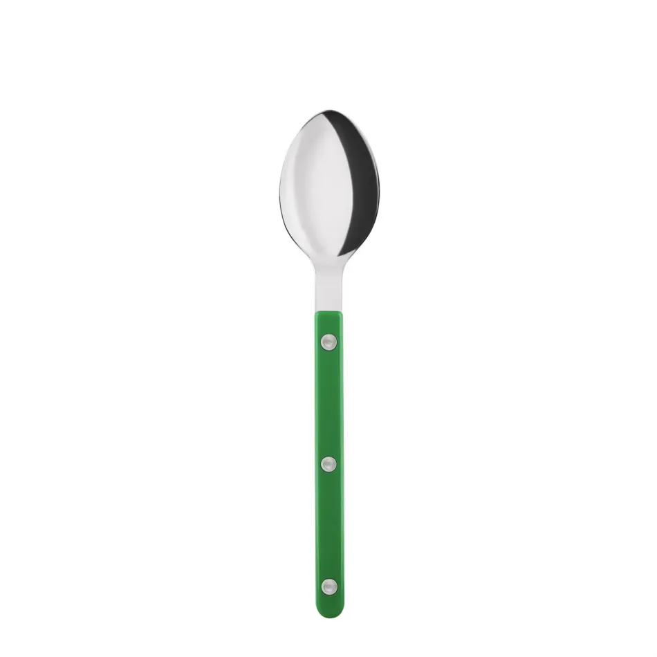 Bistrot Shiny Garden Green Dessert Spoon 7.5"