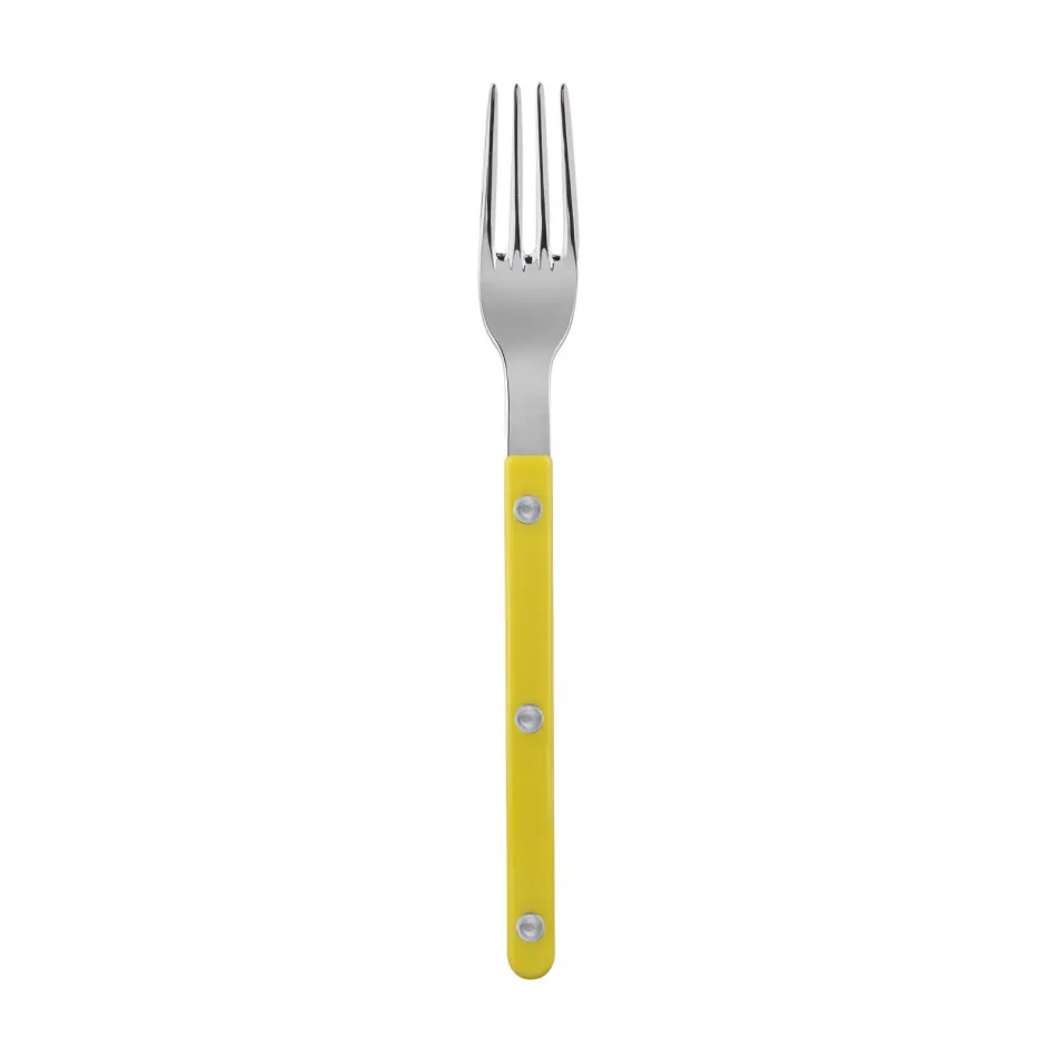 Bistrot Shiny Yellow Salad Fork 7.5"