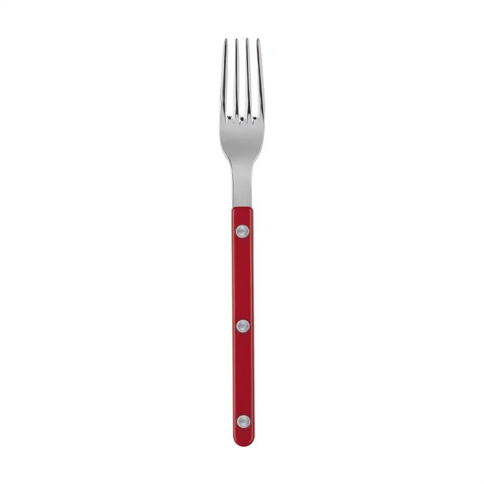 Bistrot Shiny Red Salad Fork 7.5"