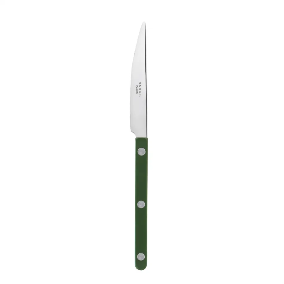 Bistrot Shiny Green Dessert Knife 7.75" 8"