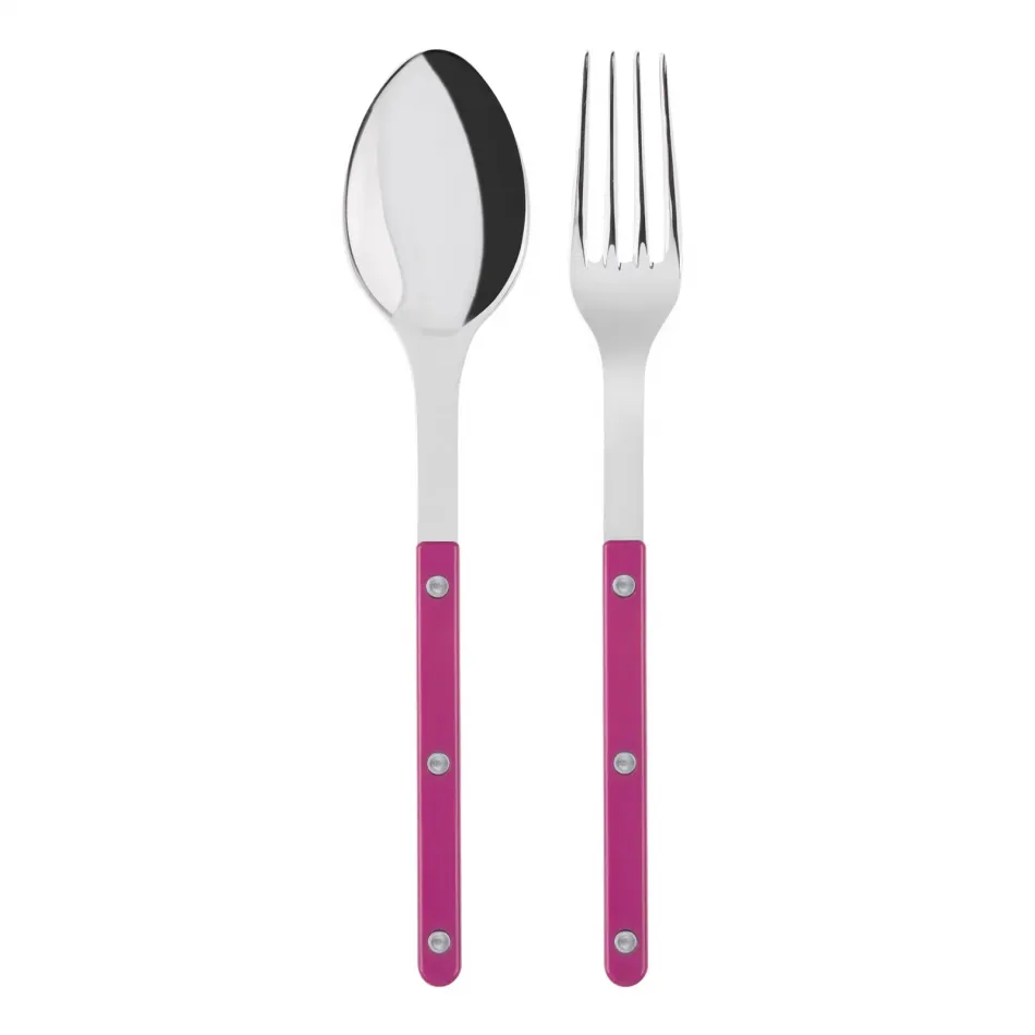 Bistrot Shiny Rasperry 2-Pc Serving Set 10.25" (Fork, Spoon)