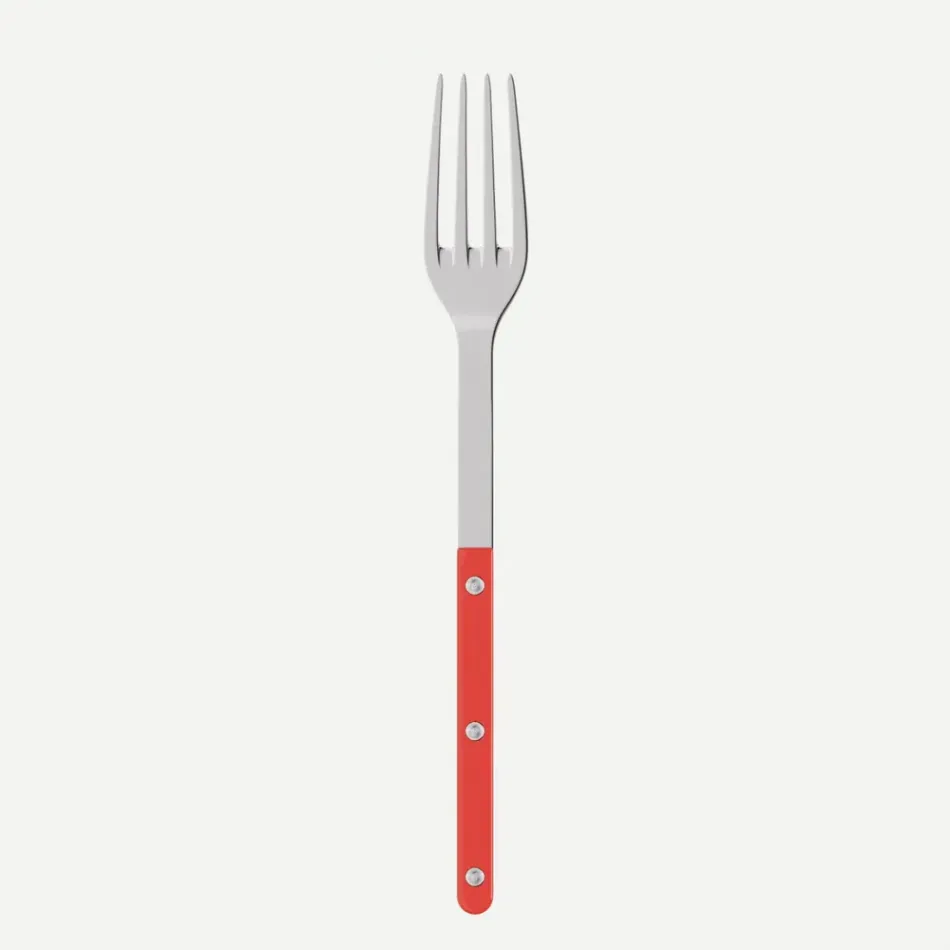 Bistrot Solid Red Serving Fork 10"1/4