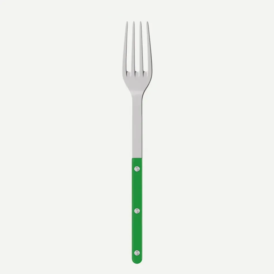 Bistrot Solid Garden Green Serving Fork 10"1/4