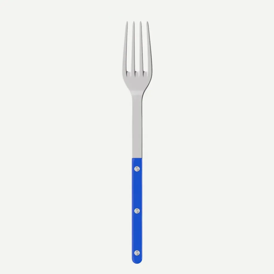 Bistrot Solid Lapis Blue Serving Fork 10"1/4
