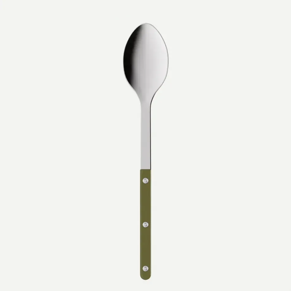 Bistrot Solid Green Fern Serving Spoon 10"1/4