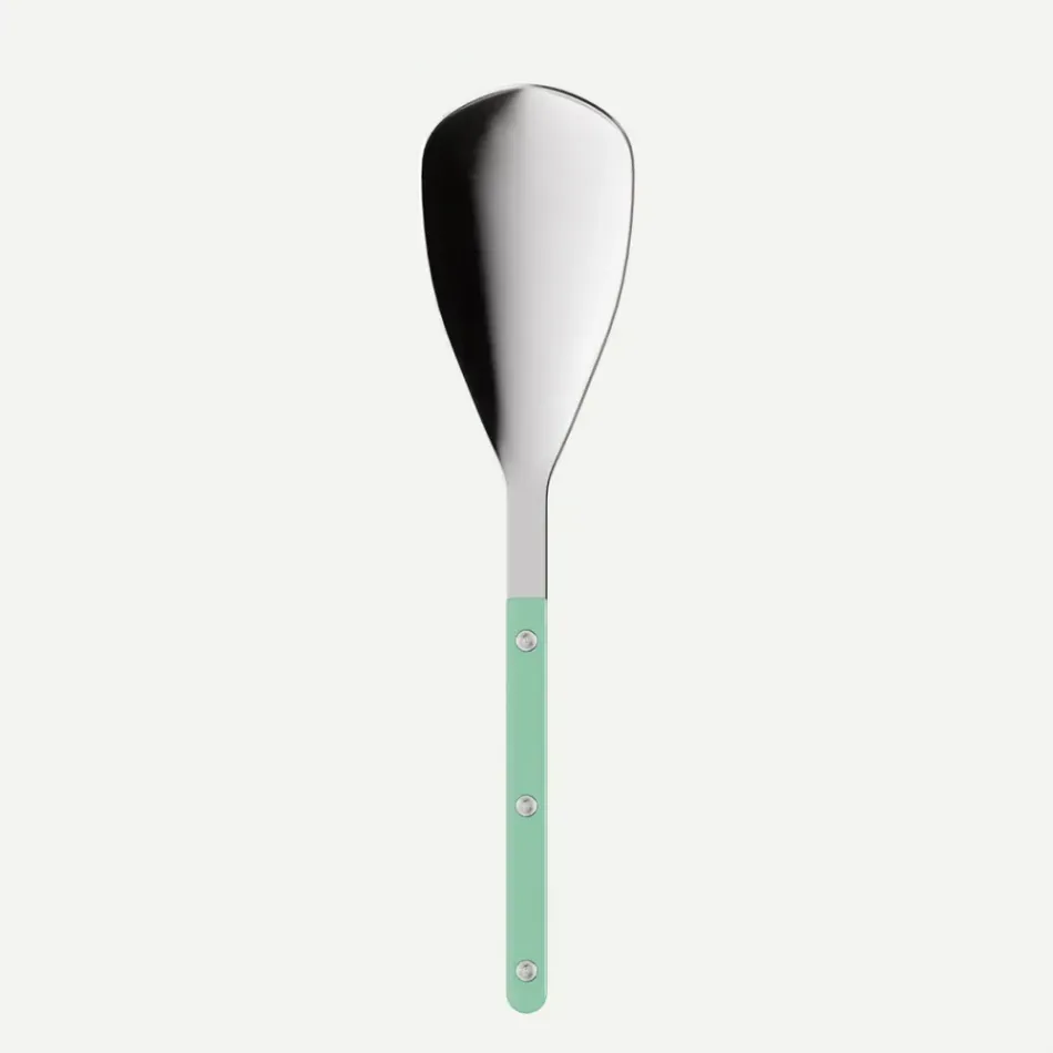Bistrot Solid Pastel Green Rice Spoon 10"1/4