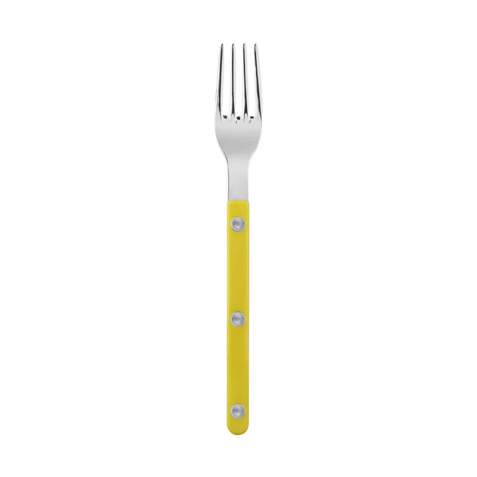 Bistrot Shiny Yellow Small Fork 6.5"