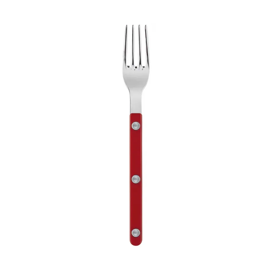 Bistrot Shiny Red Small Fork 6.5"