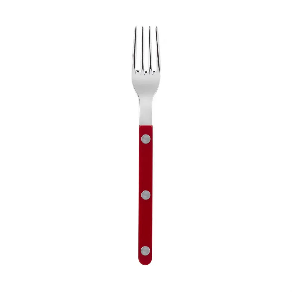 Bistrot Shiny Burgundy Cake Fork 6"