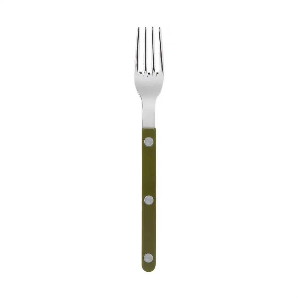 Bistrot Shiny Green Fern Cake Fork 6"