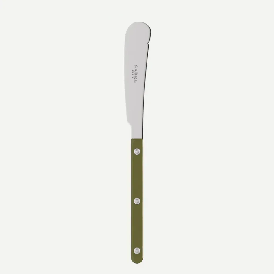 Bistrot Solid Green Fern Butter Knife 7"3/4