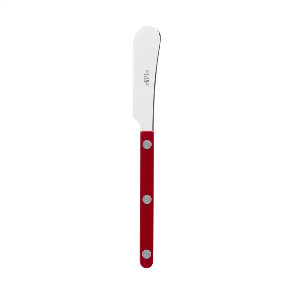 Bistrot Shiny Burgundy Butter Spreader 5.5"
