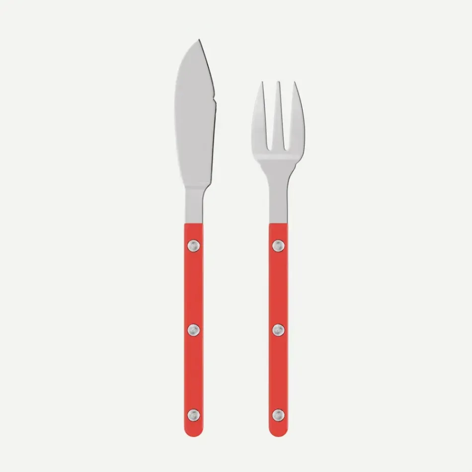 Bistrot Solid Red Fish Set 8"1/4