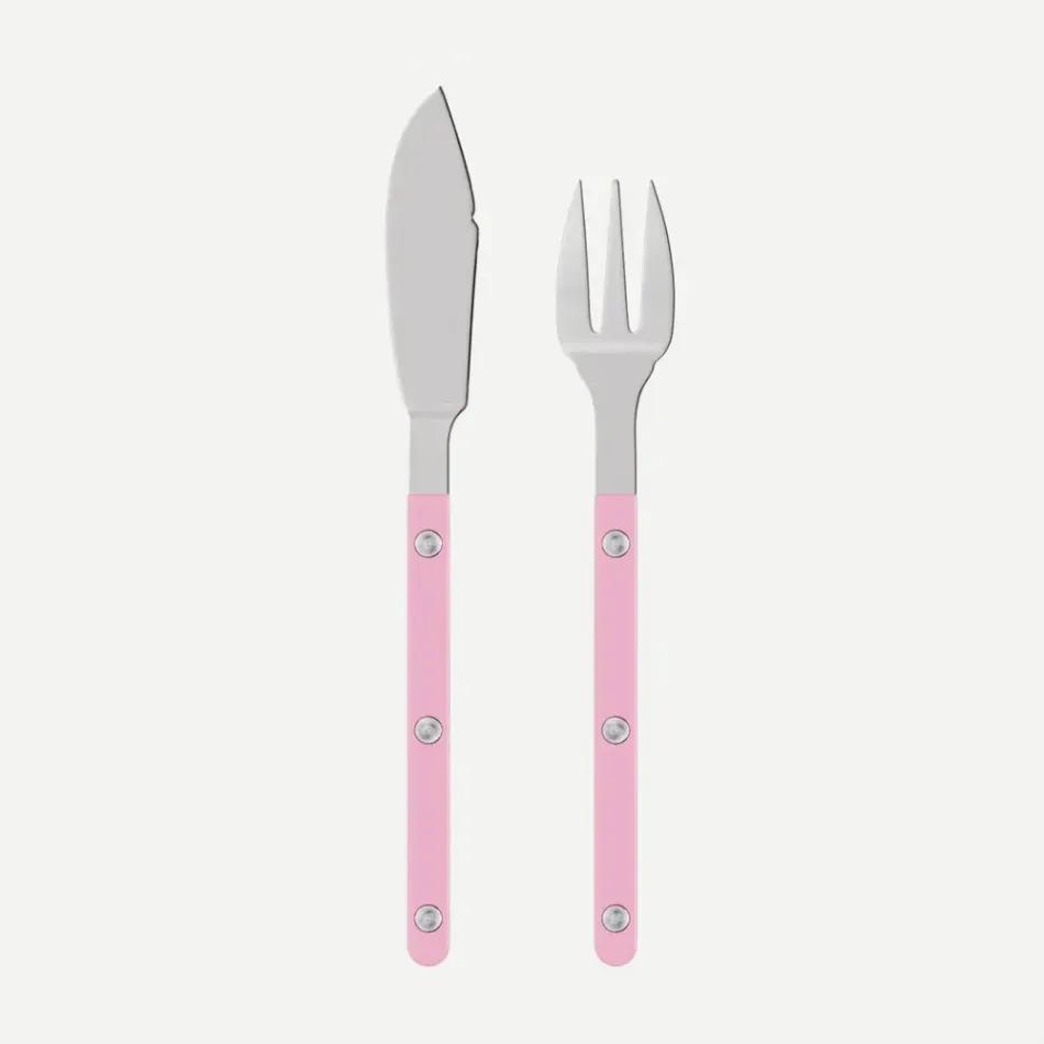Bistrot Solid Pink Fish Set 8"1/4