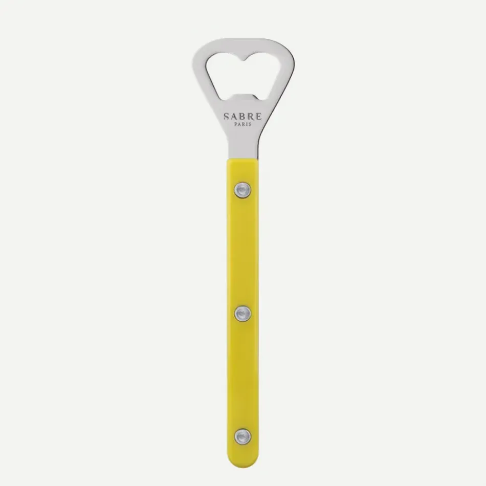 Bistrot Solid Yellow Bottle Opener 6"1/4