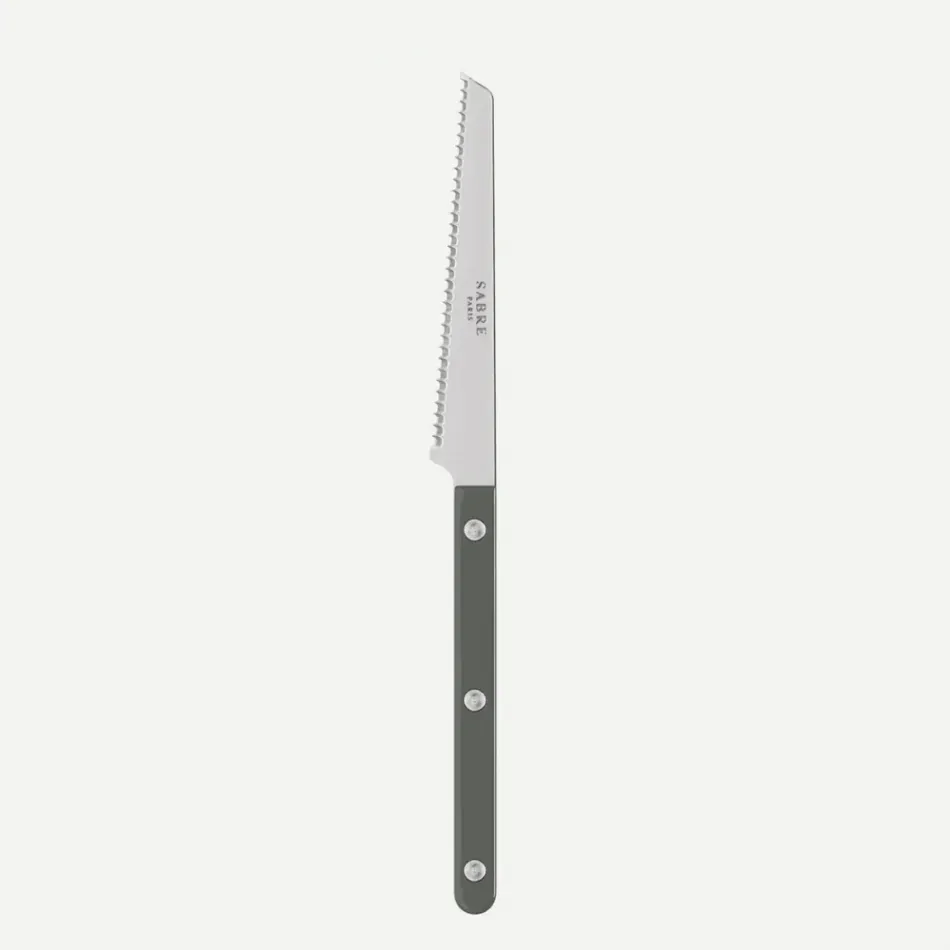 Bistrot Solid Dark Grey Tomato Knife 8"1/2