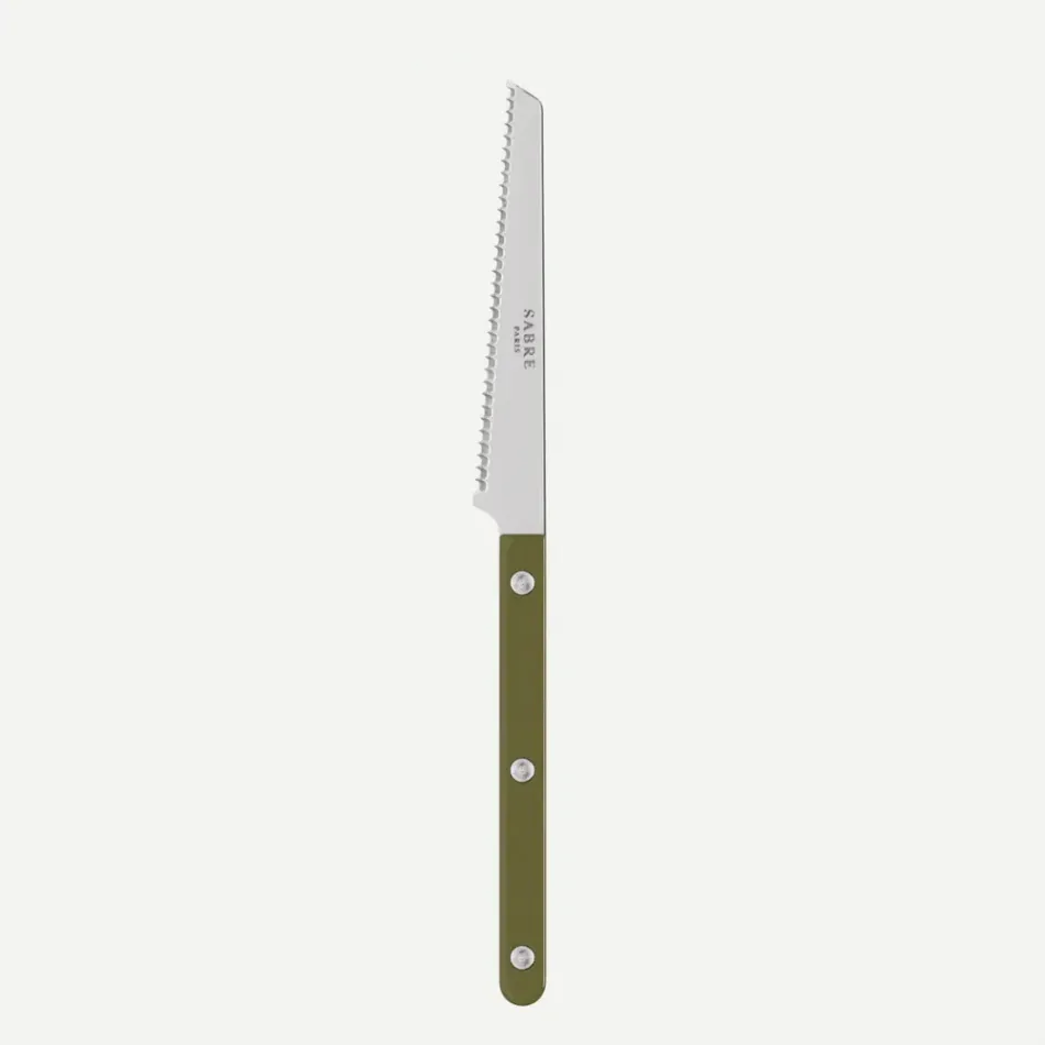 Bistrot Solid Green Fern Tomato Knife 8"1/2